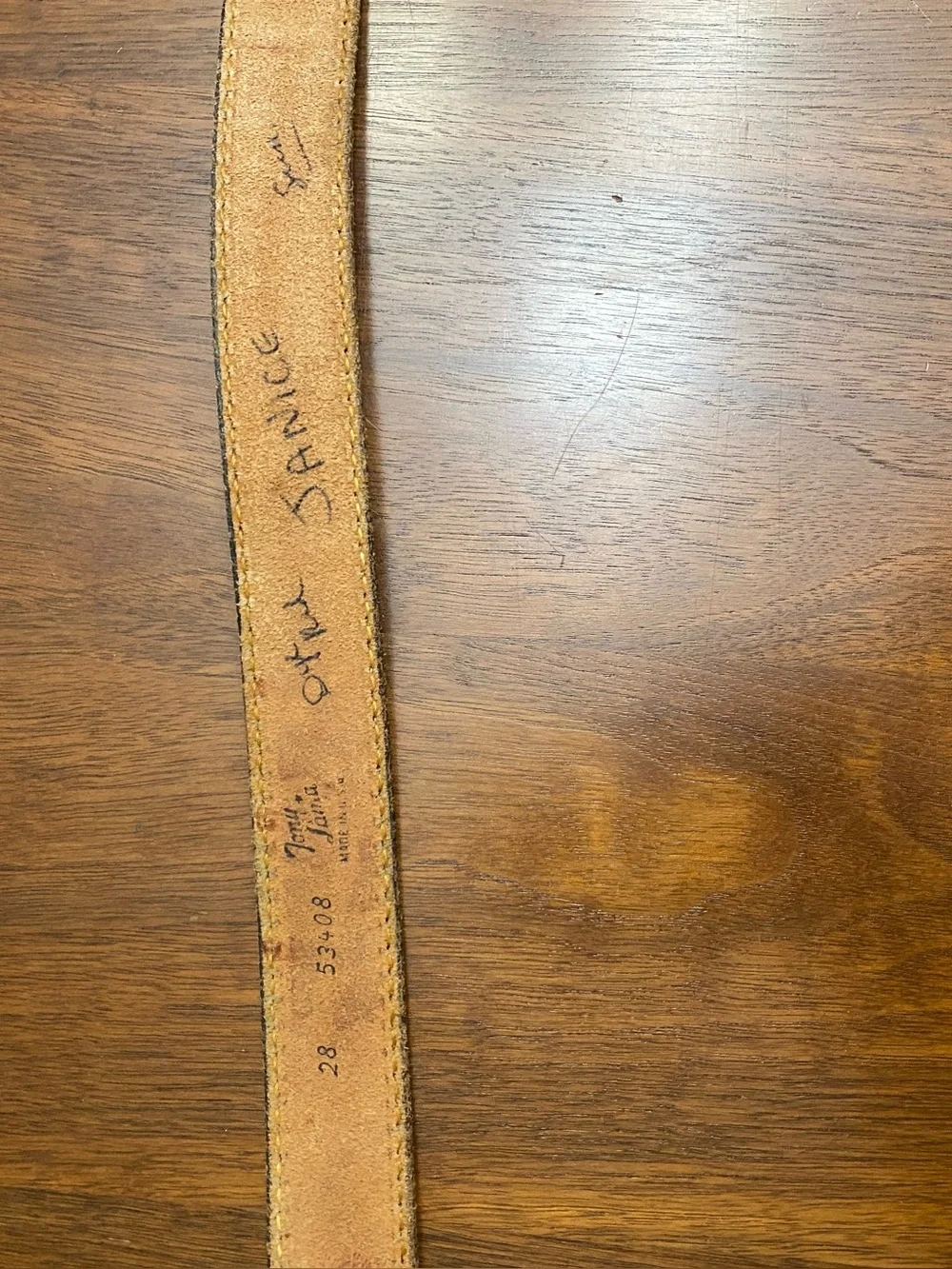 Vintage Women’s Tony Lama Leather Western Belt JANICE - 28in